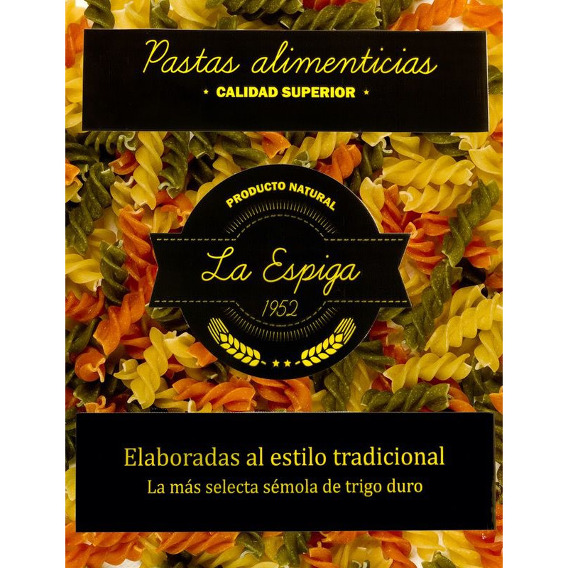 ESPIRALES TRICOLOR BOLSA 1/5 kg